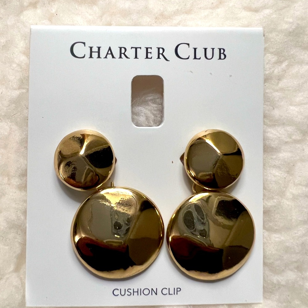 Charter Club clip earrings